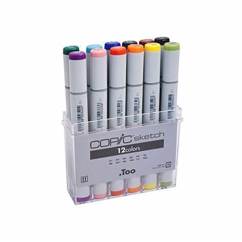 Copic Marker 12-set Basic colors