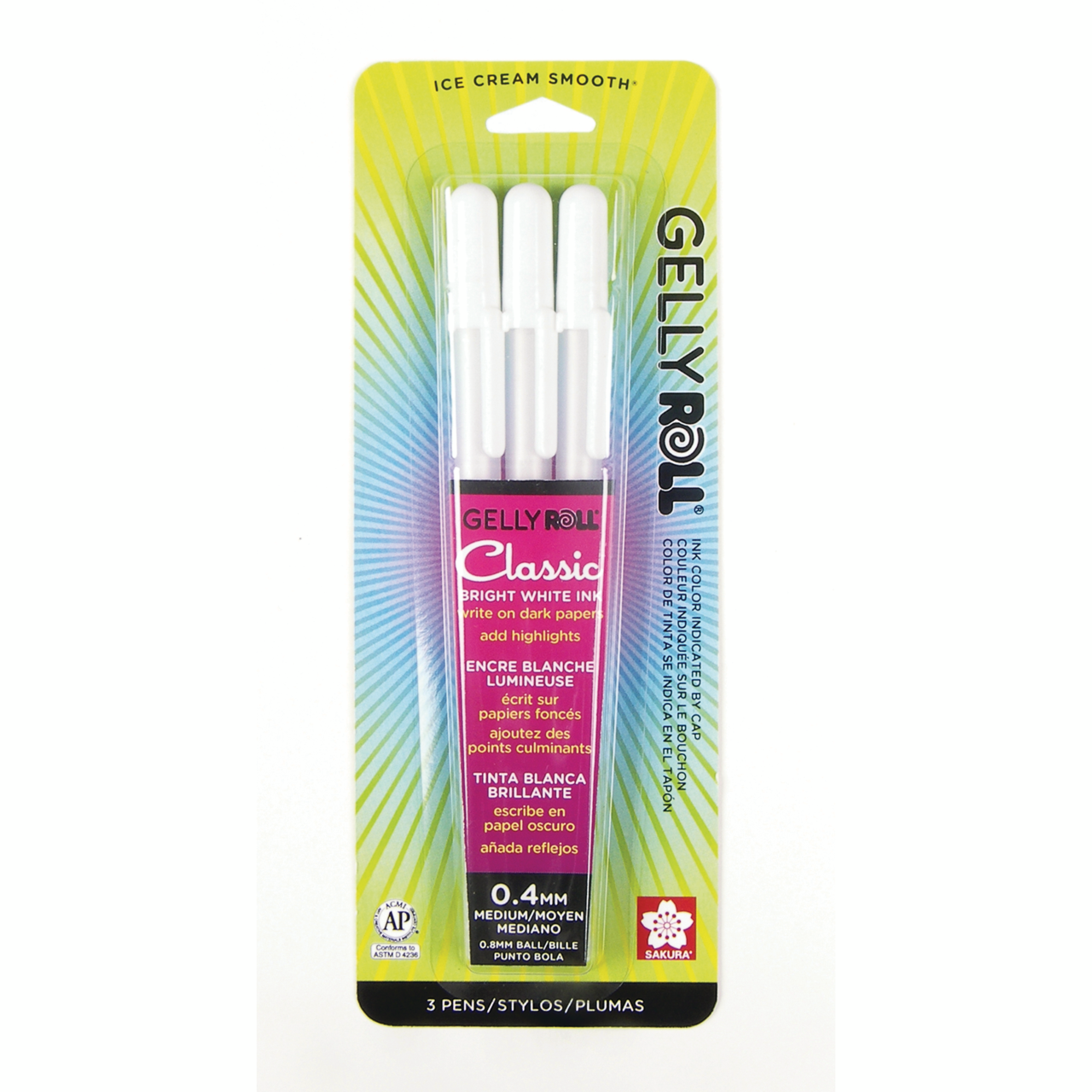Gelly Roll Classic White 3-Pack