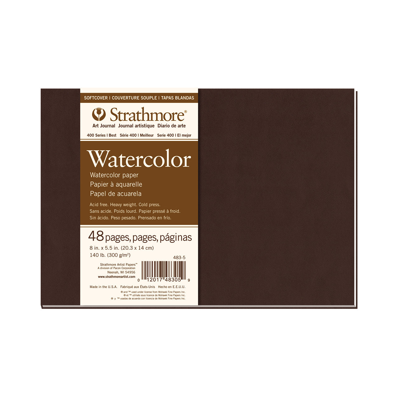 Strathmore 300 Series 140 lb Watercolor Paper Pad 11 x 15 Wire Bound (12  Sheets)